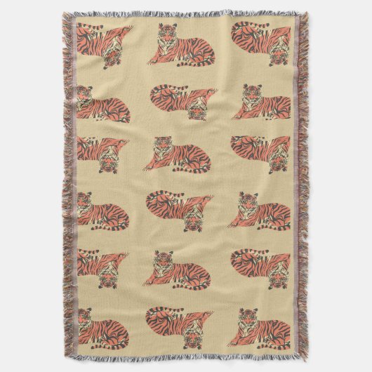 Tiger Blanket Decke (Vorderseite Vertikal)