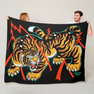 Tiger Blanket von Pliz Fleecedecke