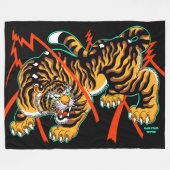 Tiger Blanket von Pliz Fleecedecke (Vorderseite (Horizontal))