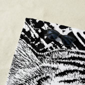 Tiger-blaue Augen-Dekor auf a Strandtuch (Beispiel)