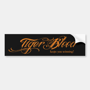 Tiger Blood (behalte Sie gewinnen!) Autoaufkleber
