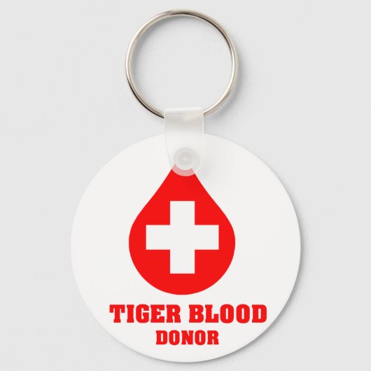 Tiger Blood Donor Schlüsselanhänger (Vorderseite)