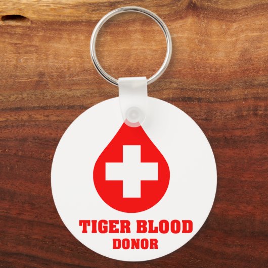 Tiger Blood Donor Schlüsselanhänger (Vorderseite)