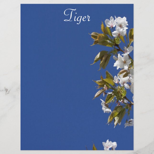 Tiger Blossom Letterhead (Vorderseite)