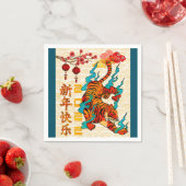 Tiger Blue Lunar Neues Jahr Serviette (Beispiel)