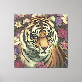 Tiger-Blume-Leinwand Leinwanddruck (Vorderseite)