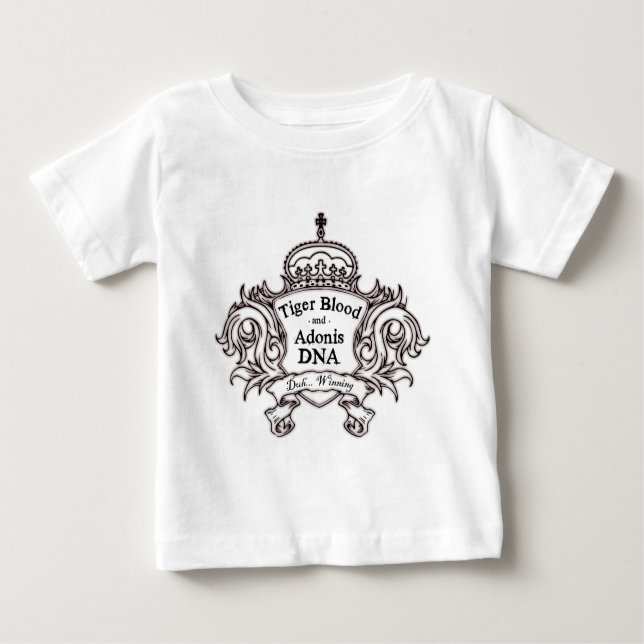 TIGER-BLUT ADONIS DNS BABY T-SHIRT (Vorderseite)