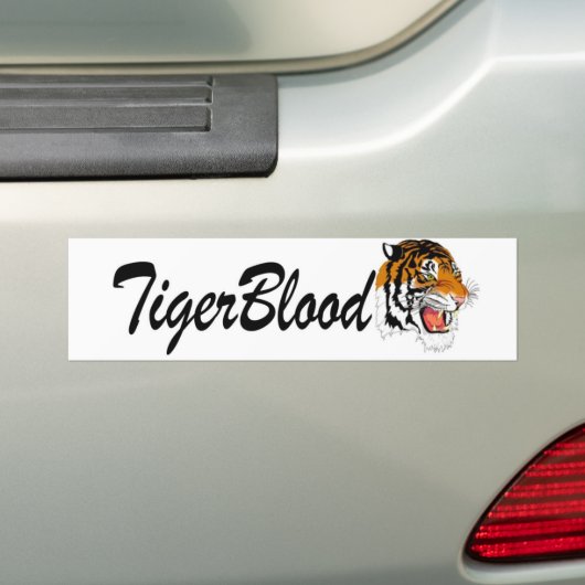 TIGER-BLUT AUTOAUFKLEBER (Auf Auto)