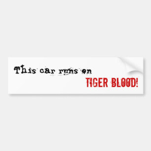 Tiger-Blut Autoaufkleber