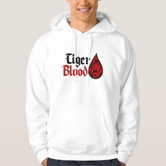 Tiger-Blut Hoodie (Vorderseite)