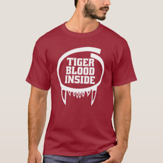 Tiger-Blut innerhalb des Shirts für dunkles Kleid