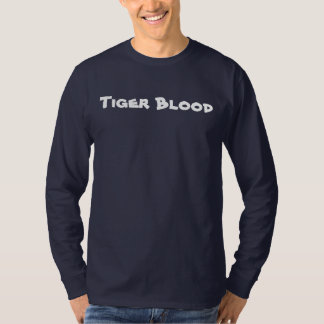 Tiger-Blut-langes Hülsen-Shirt T-Shirt