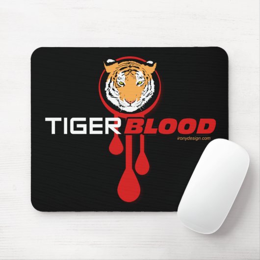 Tiger-Blut Mousepad (Mit Mouse)
