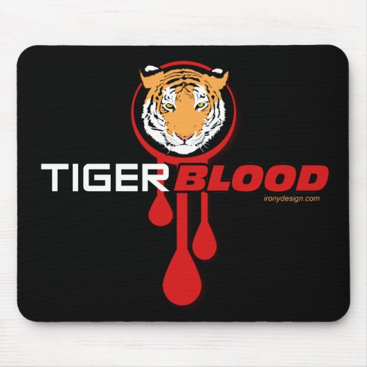Tiger-Blut Mousepad (Vorne)