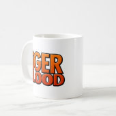Tiger-Blut-Zeitschrift Kaffeetasse (Vorderseite Links)