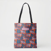 Tiger-Blütenparade Tasche (Vorderseite)