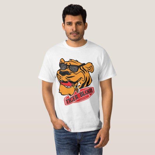 Tiger-Blutsheen-Theorien T-Shirt (Vorne ganz)