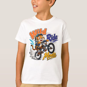 Tiger BMX Fahrrad Wild Ride Grafik T-Shirt