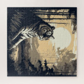 Tiger boho art puzzle (Horizontal)