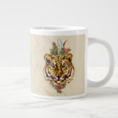 Tiger Boho Style Portrait Jumbo-Tasse (Rechts)