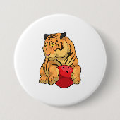 Tiger Bowling Bowling Button (Vorderseite)