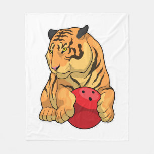 Tiger Bowling Bowling Fleecedecke