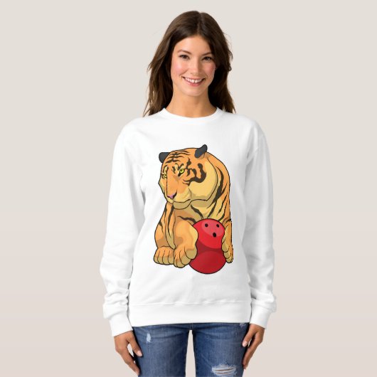 Tiger Bowling Bowling Sweatshirt (Vorne ganz)