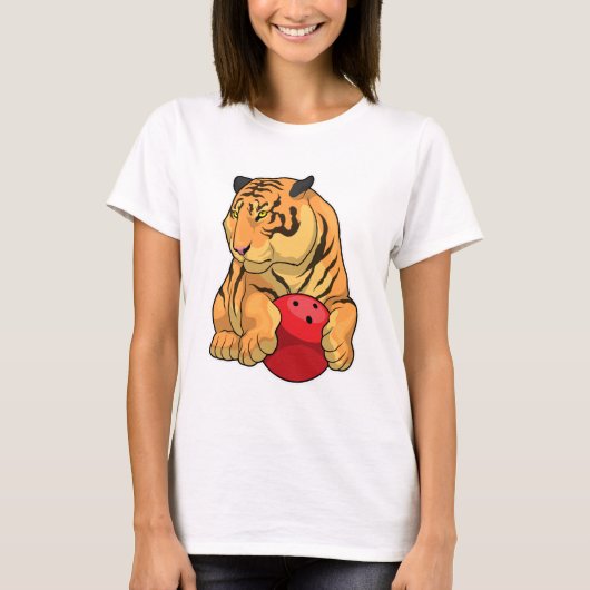 Tiger Bowling Bowling T-Shirt (Vorderseite)