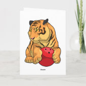 Tiger Bowling Bowlingkugel Karte (Rückseite)