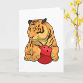 Tiger Bowling Bowlingkugel Karte (Gelbe Blume)