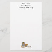 Tiger Briefpapier (Vorderseite)