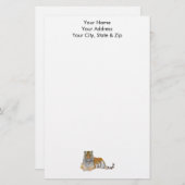 Tiger Briefpapier (Vorne/Hinten)