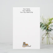 Tiger Briefpapier (Stehend Vorderseite)