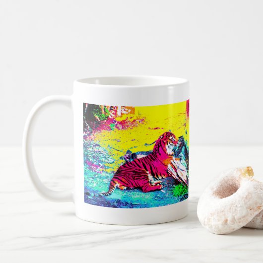 Tiger Bright Kaffeetasse (Mit Donut)