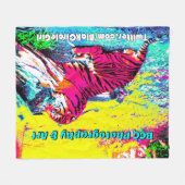 Tiger Bright Special Edition Fleecedecke (Vorderseite (Horizontal))