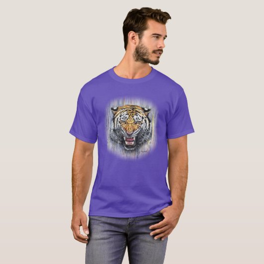 Tiger-Brüllen! T-Shirt (Vorne ganz)