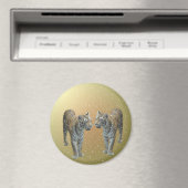 Tiger Buddies Christmas Magnet (In Situ (Geschirrspüler))