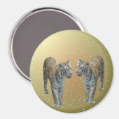 Tiger Buddies Christmas Magnet (Vorderseite/Rückseite)