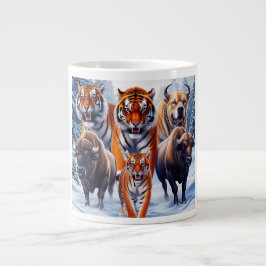 Tiger Buffalo Hund im Freien Jumbo-Tasse