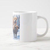 Tiger Buffalo Hund im Freien Jumbo-Tasse (Rechts)