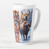 Tiger Buffalo Hund im Freien Milchtasse (Rechte Ecke)