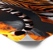 Tiger Burning Poster (Ecke)