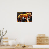 Tiger Burning Poster (Küche)