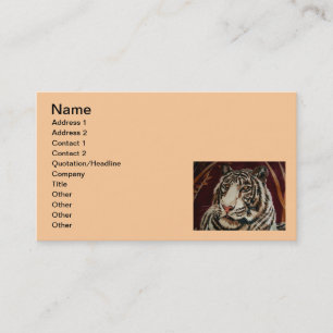 Tiger Business Card Visitenkarte