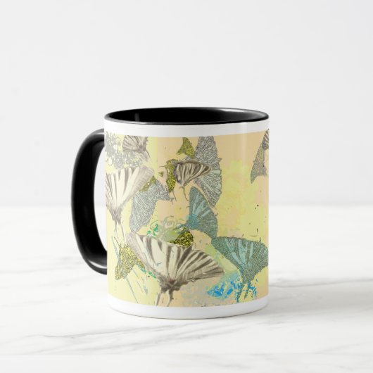 Tiger Butterfly Mug Tasse (Vorderseite Links)