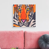 Tiger - Canvas Print Leinwanddruck (Insitu (Wohnzimmer))