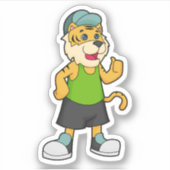 Tiger Cap Aufkleber (Vorderseite)