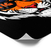 Tiger Cap Boys Youth Teen Kids Men Women Girls Poster (Ecke)