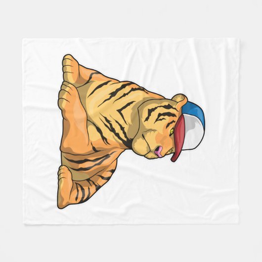 Tiger Cap Fleecedecke (Vorderseite (Horizontal))