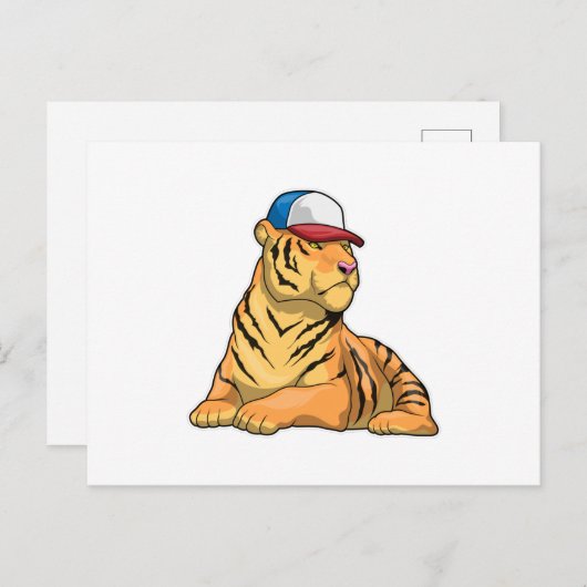 Tiger Cap Postkarte (Vorne/Hinten)